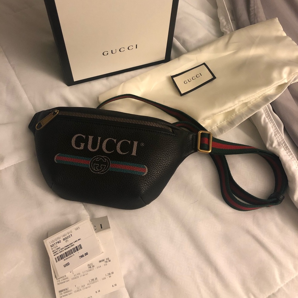 Brand new Gucci logo belt bag